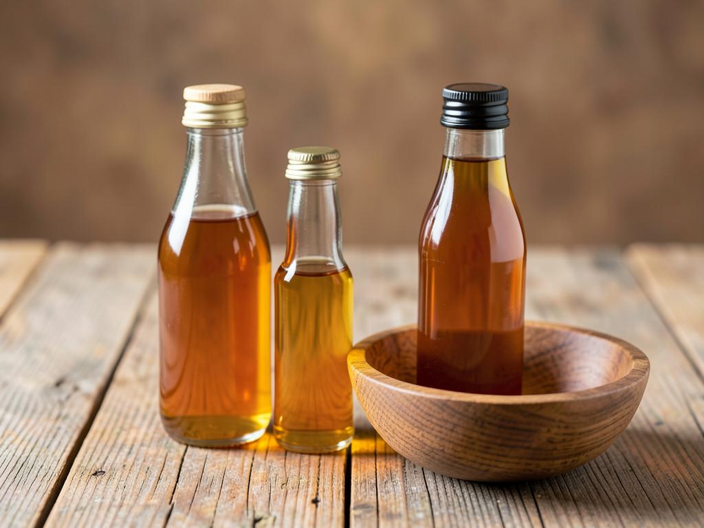 Premium Nigerian palm oil in glass bottles